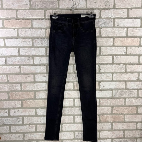 Rag & bone Legging in Premier Charcoal Gray Wash Size 25 - Picture 3 of 12